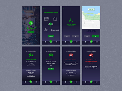 Can I Park? App Design adobexd app appdesign ui userexperience ux