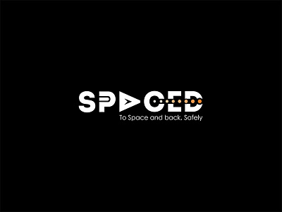 SPACEDchallenge branding challenge identity lettering logo logotype moon rocket spaced spacedchallenge travel typography