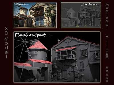 3D Model - Medieval Village House 3d amazing beautiful house landscape maya medieval model popular village
