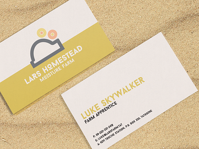 Luke Skywalker Brand Identity & Business Card branding business cards design farm graphic design identity logo luke skywalker minimal print star wars