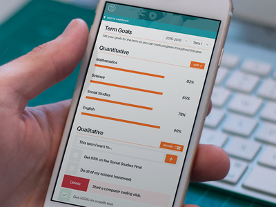 Learner Profile App Goal Interface