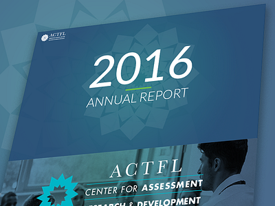 ACTFL Interactive Annual Report annual report association clean education interactive language modern scrolling website