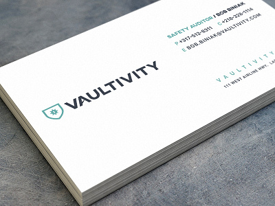 Vaultivity Branding & Business Card Design