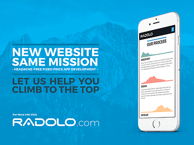 Radolo Online Marketing Material ad advertisement banner design header marketing mobile online process sales social media web