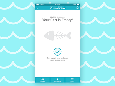 Empty State - Food Ordering App empty cart empty state food app mobile app ordering app shopping cart ui user experience user interface ux