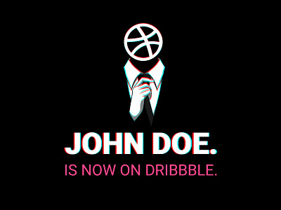 John Doe - is now on Dribbble. anonymous debut doe dribbble john shot welcome