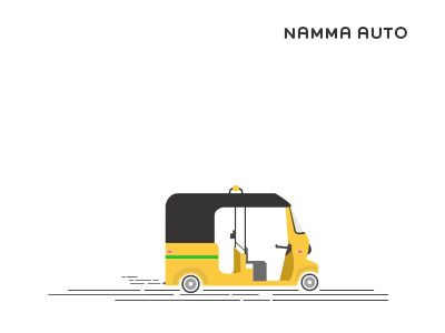 Namma Auto auto flat icon illustration vector
