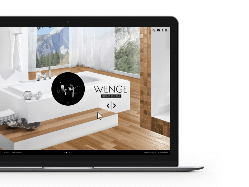 MyWay animation bathroom design graphic navigation scroll ui ux web webdesign website