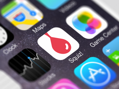 Squiz! icon android app flat icon ios juice mark minimalism mobile