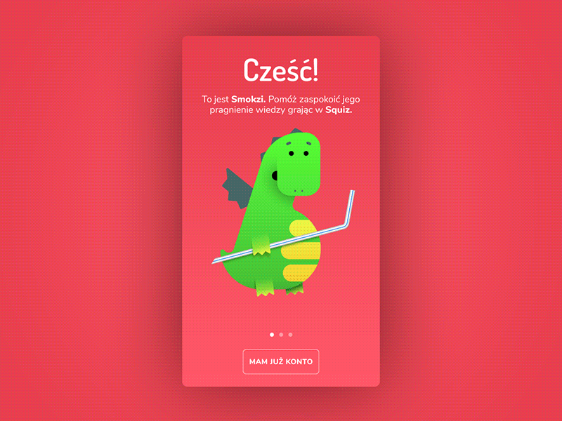 Squiz! introduction android animation app character dragon ios mascot mobile motion product design quiz ui ux