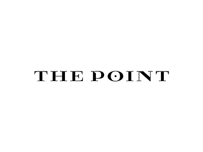 The Point brand branding design graphic identification logo logotype luxury mark minimalism simple typography