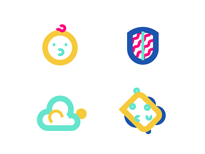 mimiko icons brand branding children colours icon icons kids logo logotype mark simple