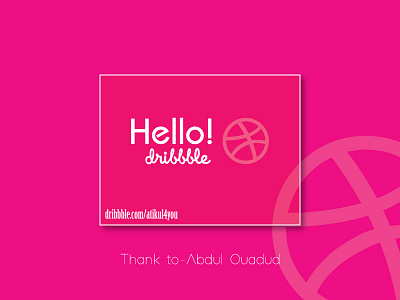 Hello Dribbble