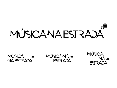 Música na Estrada - lettering brand estrada lettering logo marca music música road