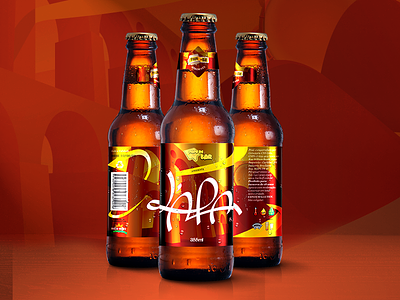 L'APA Beer apa beer bottle brewery cerveja graphic design illustration label lapa logo package