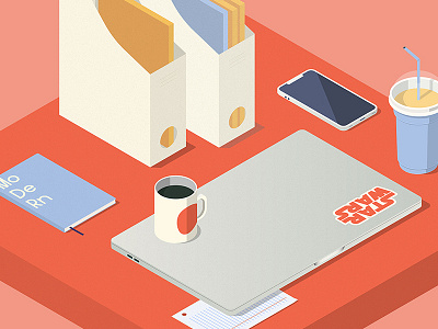 Red table colours iphone isometric macbook notebook shapes starwars tools