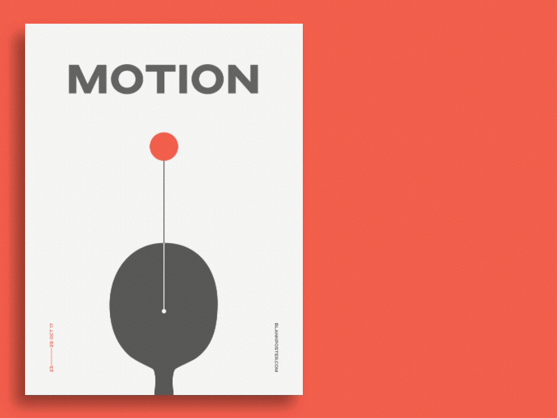 Blankposter "Motion" blankposter colour motion red shape