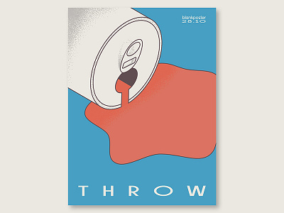 Blankposter "Throw" blankposter colour gradient shape throw