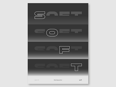 Blankposter "Soft" blankposter colour gradient poster shape soft type