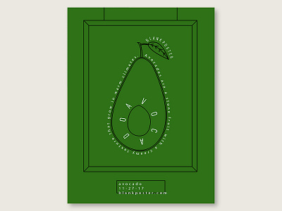Blankposter "Avocado" avocado blankposter colour gradient green poster shape type