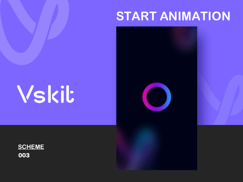 Vskit Start animation-03 animation design logo ui