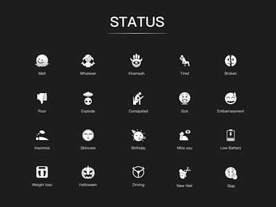 Status icon-01 branding design illustration logo ui ux