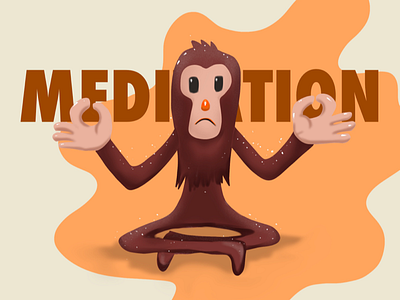 monkey branding illustration vector