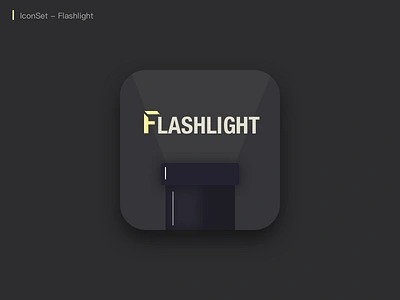 Flashlight design icon ui