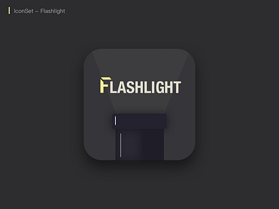 Flashlight design icon ui