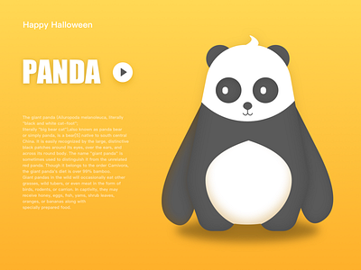 Panda design illustration panda bear ui