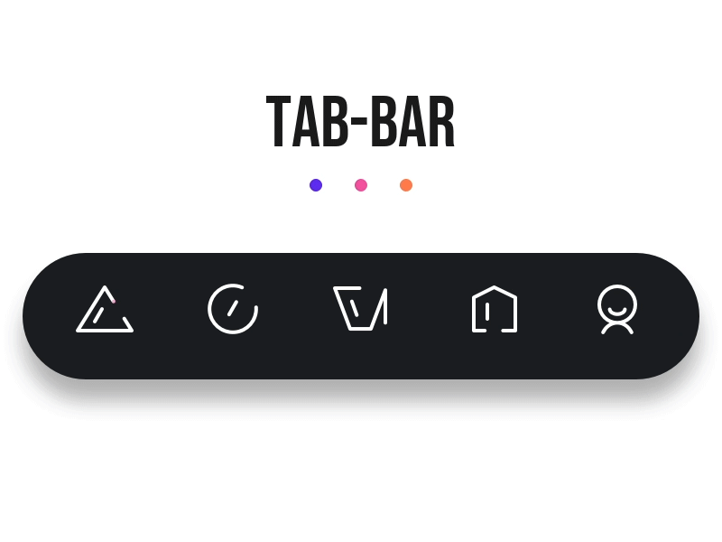 tab bar animation app ui