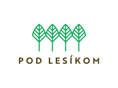 Pod Lesikom Logo / Living under the forest Logo branding corporate identity identity logo logo design logotype mark
