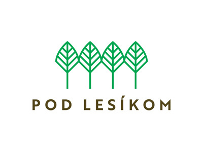 Pod Lesikom Logo / Living under the forest Logo