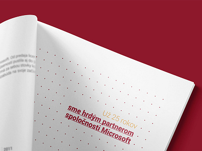 Detail view from Annual Report for System Integrator annual report book booklet brochure dots layout print type typography
