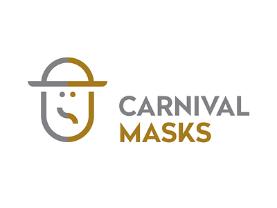 Carnival Masks Logo branding corporate identity identity logo logo design logotype mark