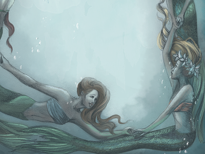 The Little Mermaid illustration little mermaid mermaid nautical