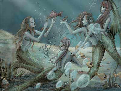 The Little Mermaid illustration little mermaid mermaid nautical
