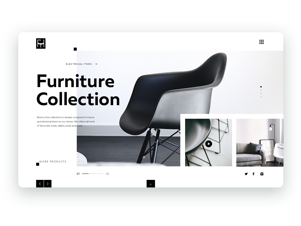 Furniture Website Concept By Lera Zaitseva On Dribbble