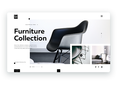 Furniture website concept