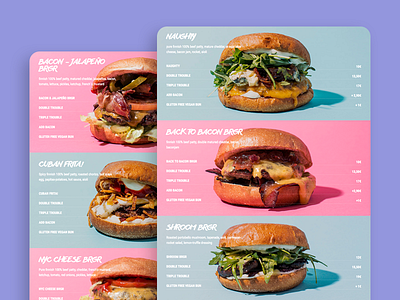 Naughty Brgr finland responsive design restaurant ui design ux design web design website