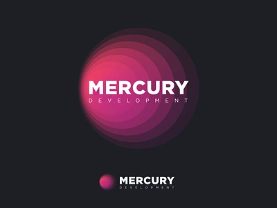 Mercury Logo design gradient icon logo mercury