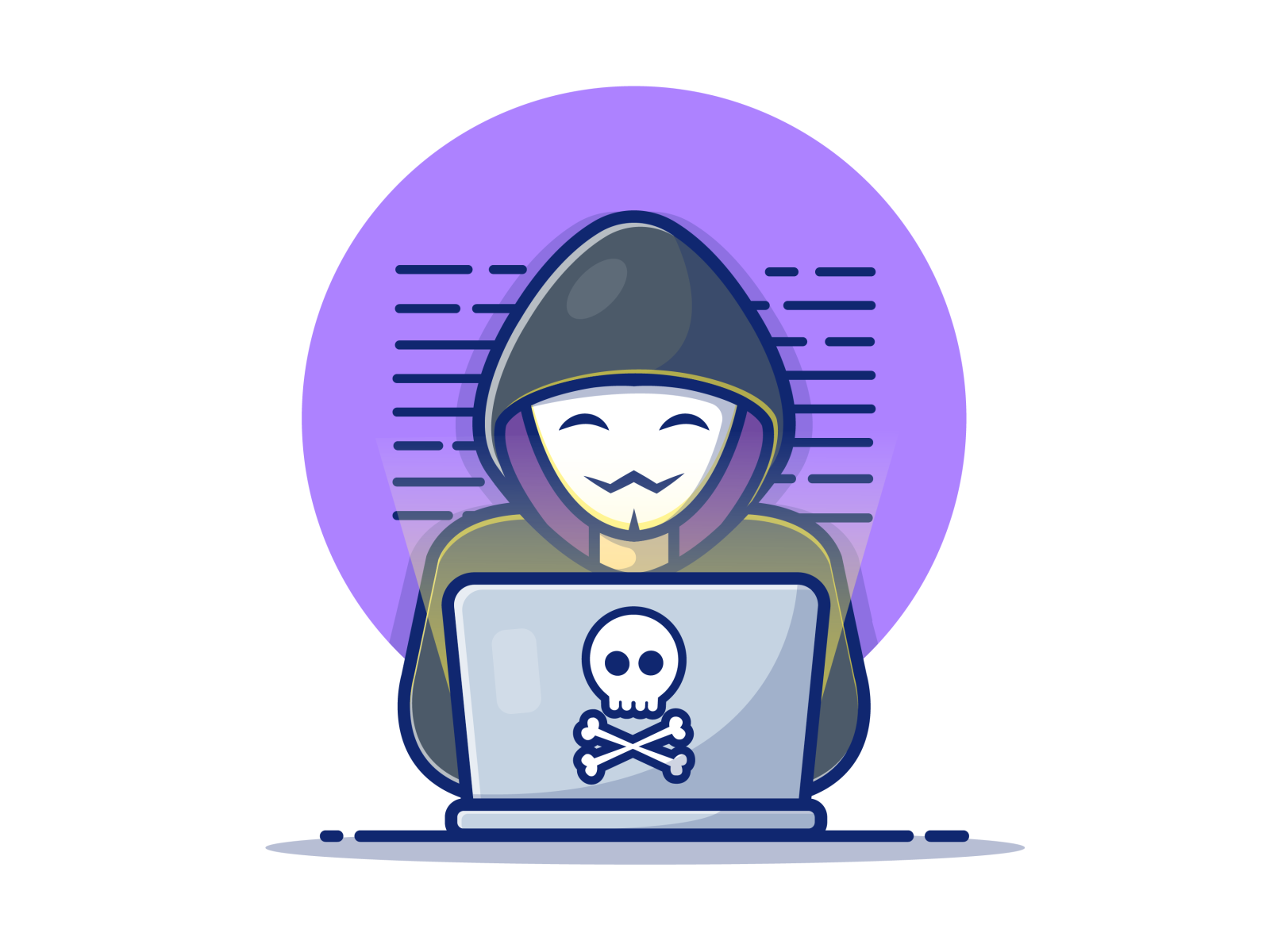 Happy Hacker 🤗💻☠ by catalyst on Dribbble