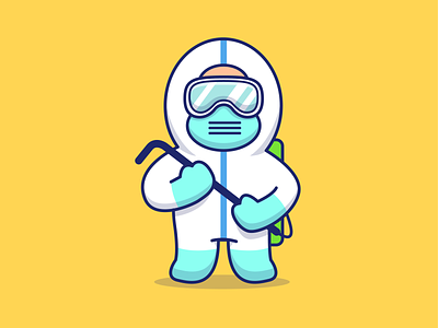 Thank you for all medical personnels in our country ☺️❤️😽 alcohol antiseptic cartoon character corona coronavirus cute disinfection doctor health hygiene icon illustration logo man mask medical people virus