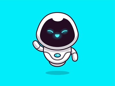 robots! 🤖🤖🤖 artificial intelligence cartoon computer cute cyborg future futuristic happy icon illustration logo machine mascot mascot logo modern robot robotic science technology vector