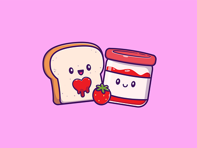 breakfast!! 🍪🥛🍞☕ by catalyst on Dribbble