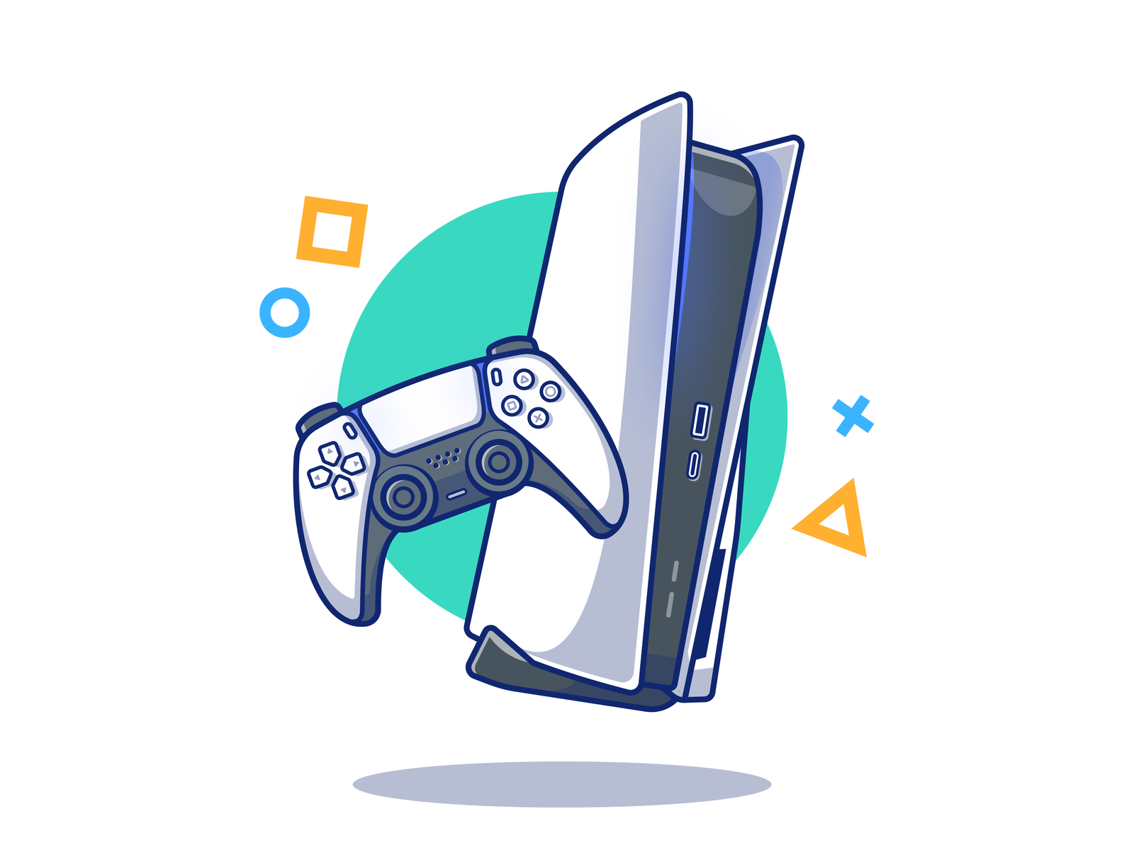 Как нарисовать playstation