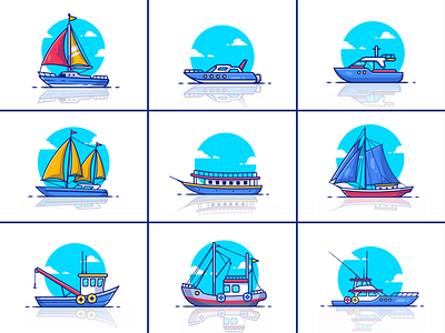 Yacht Designs Themes Templates And Downloadable Graphic Elements On Dribbble