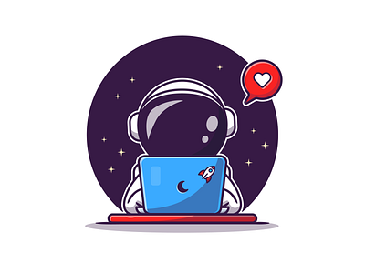 Astro Space 👨‍🚀🚀✨ astronaut boba cartoon character coffee cooking cosmonaut drink holiday icon illustration laptop logo mascot science space spaceman stars summer technology