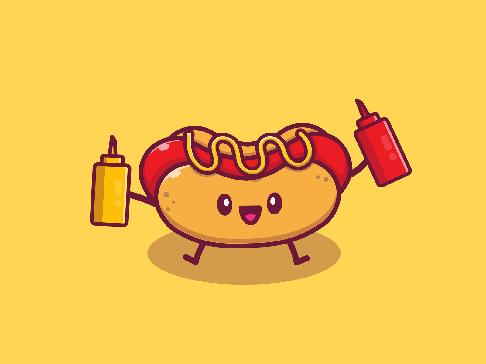 Cute Fast Food 🍔🍟🥤🍦🌮🌭🥪🍿 by catalyst on Dribbble