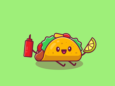 cute animated fast food